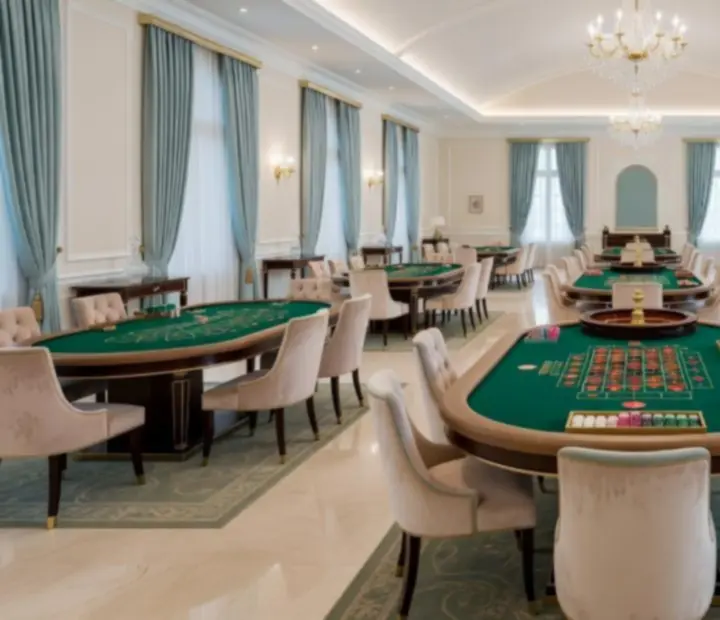 Stilvolle Eventlocation für einen Casinoabend mit Spieltischen