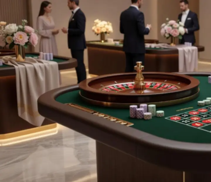 Eleganter Roulette-Tisch bei einer stilvollen Themenveranstaltung